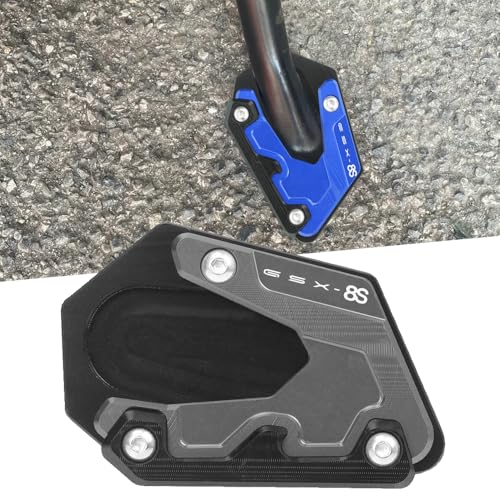 FOR GSX-8S GSX8S 2023 2024オートバイフットサイドスタンド拡大プレートキックスタンド拡大延