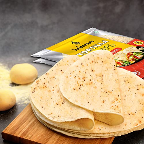 Image of Habanero Tortilla Wraps |Multigrain| 8 Inches l Pack of 2|Goodness of multigrain, Ragi, oats, Barley and Maize flour| Fresh Taste & Soft Texture l Best for Burrito, Wraps, Tacos, Samosas, Shawarmas and Rolls l Ready to Eat Healthy Food in 60 Seconds l On the Go l Enjoy our multigrain tortilla wraps with mozzarella cheese or butter|660G