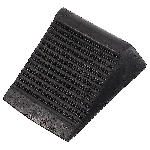 ERINGOGO Respaldo antivuelco cuñas para Ruedas calzos para vehículos Tráiler tapón cochera Bloque de Ruedas Bloque de Rueda de Servicio Pesado calzo de Rueda Caucho Black