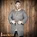 Lord of Battles Medieval Hauberk Round Ring Chainmail Shirt for Historical Reenactments,Butted 9mm 16 Gauge, Spring Steel Natural