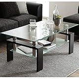 glastisch rund ausziehbar Genügend Stauraum: Der 2-Ebenen-Tisch mit Regal bietet ausreichend Platz für die Aufbewahrung Ihres Magazins, Ihrer Tasse, des täglichen Bedarfs und anderer Dinge.