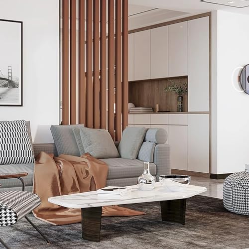 Poteaux de séparation en bois pour structurer l'entrée et le bureau sans percer le plafond - 5