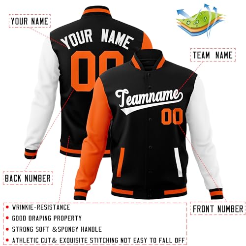 Custom Varsity Baseball Jacket Letteman Bomber Coats Casual Streetwear Stitched Name Number Logo for Men Women Youth2