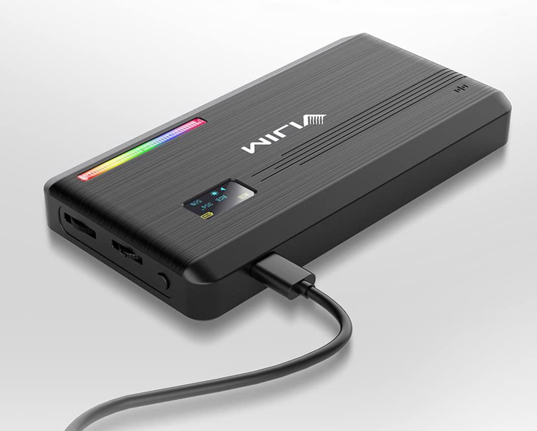 Ulanzi VIJIM VL196 - Lámpara LED RGB para cámara y Smartphone (Temperatura de Color Ajustable (RGB + 2500 K-9000K) y batería 3000mAh para Streaming Vlog Studio