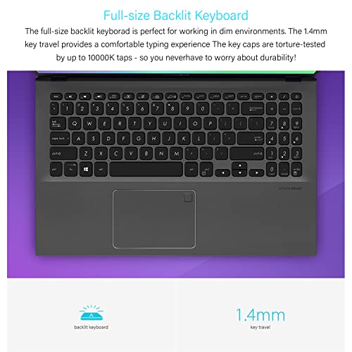 Image of ASUS VivoBook Thin and Light Laptop, 15.6 inch FHD Display, AMD Ryzen 3 3250U Processor, AMD Radeon Graphics, Backlit Keyboard, Fingerprint Reader, Webcam, Wi-Fi, HDMI, Windows 11 (20GB RAM | 1TB SSD)