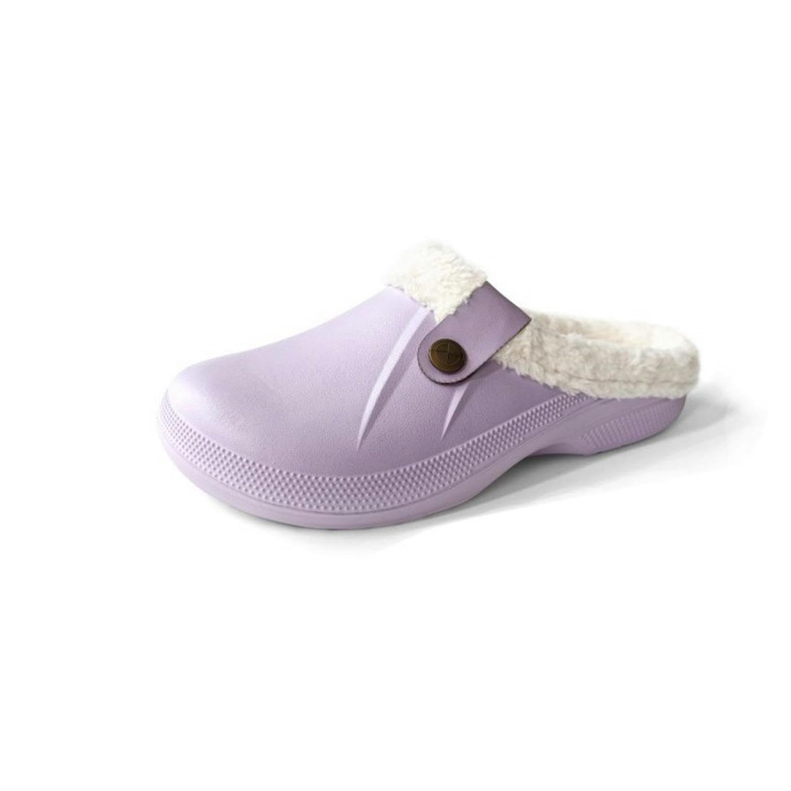 Pantofole Donna Grande Taglia Plus Velluto Casa Pantofole del Cotone delle Donne Coppie Chiuse Scarpe del Cotone Pantofole Calde Uomini-nero-40 41ue