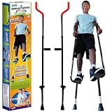 Geospace Adjustable Walkaroo Xtreme Steel Stilts for Kids - Indoor/Outdoor Play, Exercise, Steel Stilts for Adults- Up to 250 lbs, Height Adjustable Walking Stilts, Kids Stilts - Black