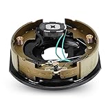SEHNSUCHT Trailer Electric Brakes, Self Adjusting Right Electric Brake Assembly 4-Hole Mounting 10' x 2.25' for 3500lb Axle