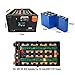 48V 16S 15kwh V6 Server Rack DIY Kit LiFePO4 Battery Box Built-in JK V19 Inverter 2A Active Balance 200A BMS with Touch LCD Screen Stackable