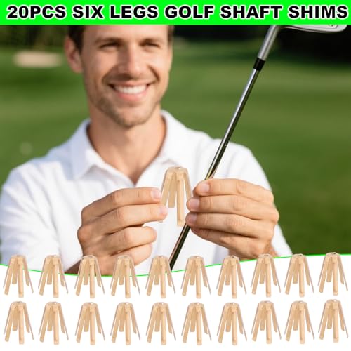 Tinoaly 20stk Golfschläger Adapter Abstandshalter, 6 Beim Golf Abstandshalter aus Messing Passend für 335, 350, 355, 370 Für Alle Golfschäfte Verstellbares Platzzubehör