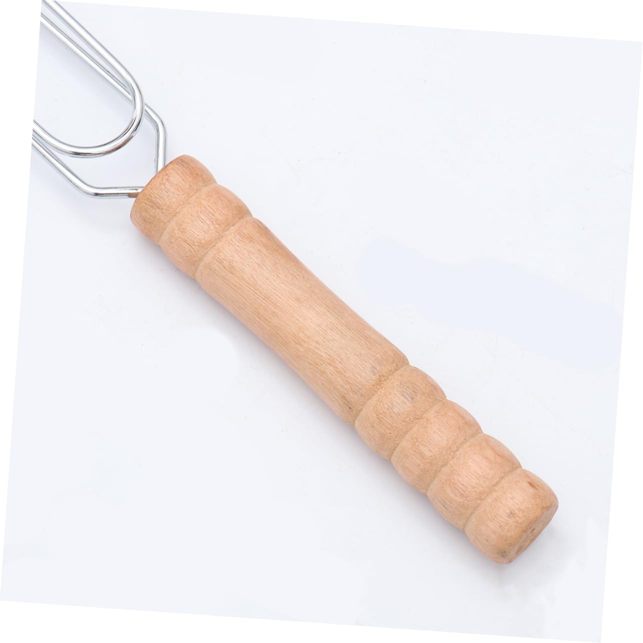 Clip de Parrilla para Pescado 4 Piezas de Hierro Mango de Madera | Antiadherente, Reduce que Caiga entre Rejillas, Uso Exterior para Bbq y Camping
