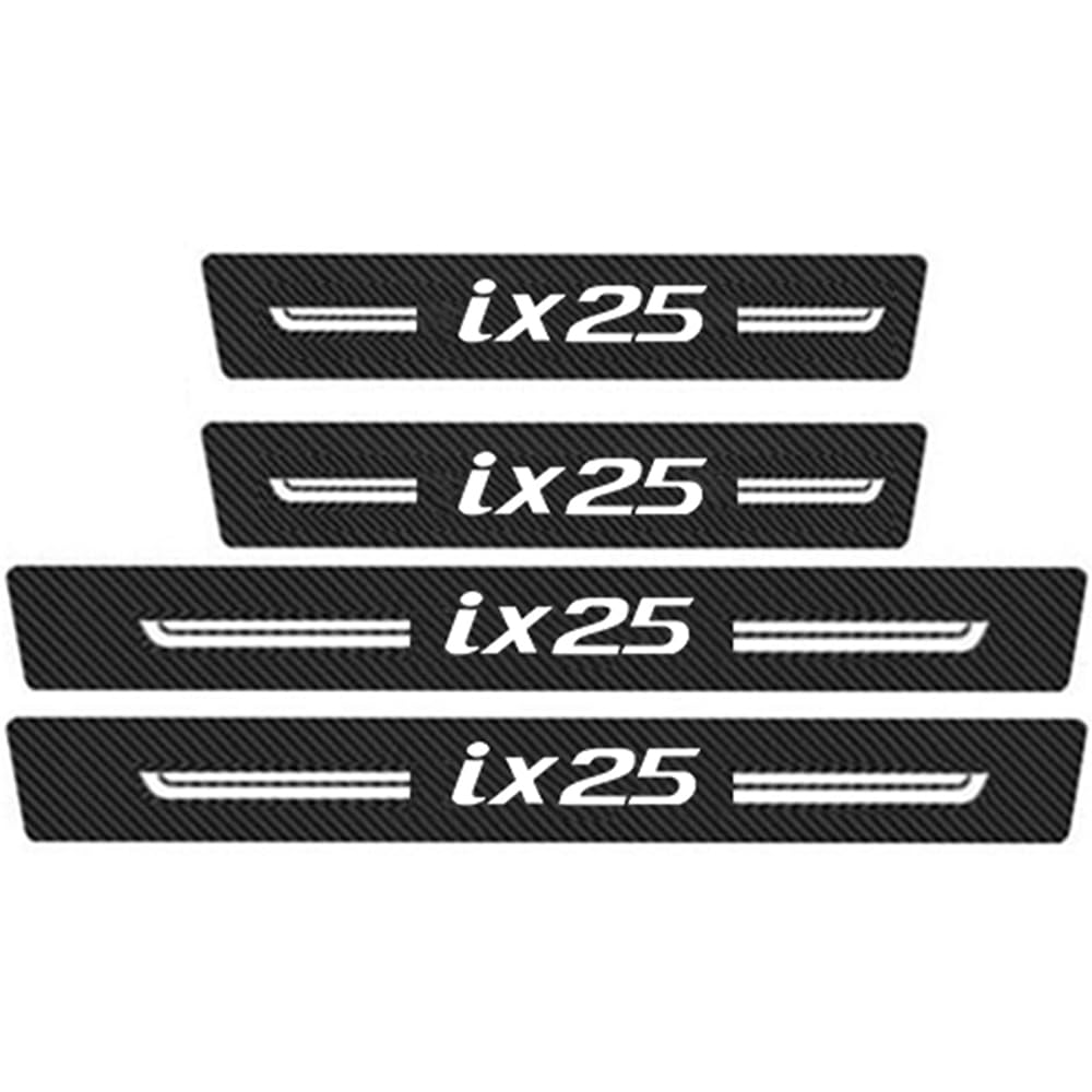 Sdyayfge C 4Pcs Kick Plates Ar Door Sill Protector,For Hyundai Ix25