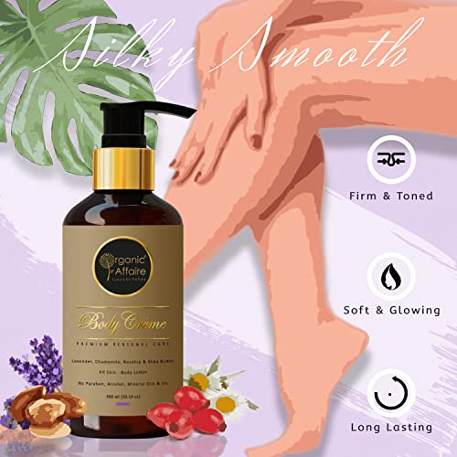 Image of Organic Affaire All Natural Body Lotion (All Skin) Lavender, Chamomile, Rosehip Body Lotion | No Paraben, Mineral Oil, Alcohol or SLS | 300ml
