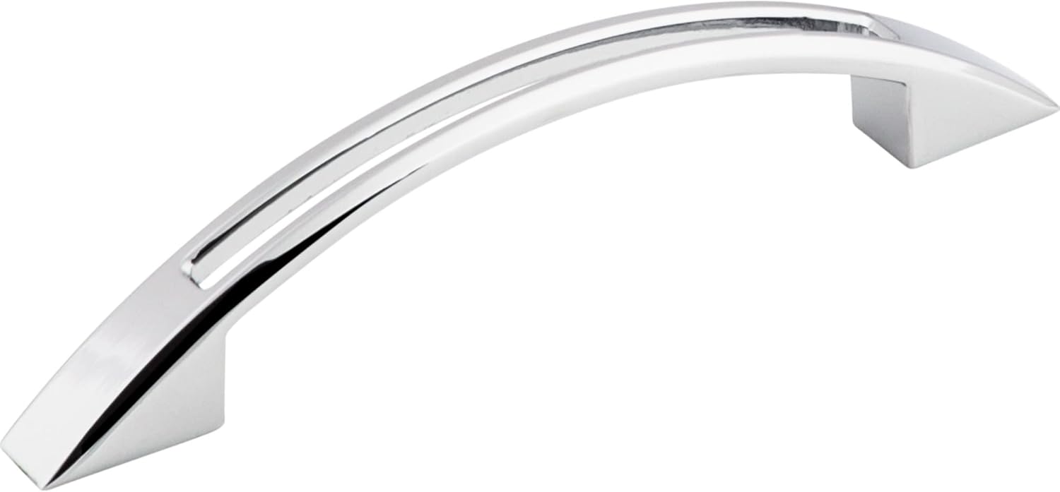 Top Knobs TK618PN Mercer Collection 3-3/4 Inch Tango Cut Out Pull, Polished Nickel