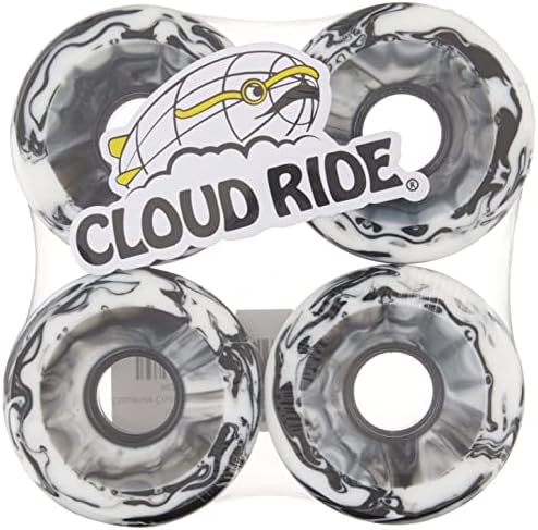 Cloud Ride! Wheels Street Cruiser 65mm 78A Longboard Wheels, Urethane Longboard Wheel Set for Longboarding, Skateboarding, Carving, Cruising, Downhill, Freeriding