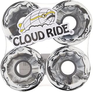 Cloud Ride! Wheels Street Cruiser 65mm 78A Longboard Wheels, Urethane Longboard Wheel Set for Longboarding, Skateboarding, Carving, Cruising, Downhill, Freeriding