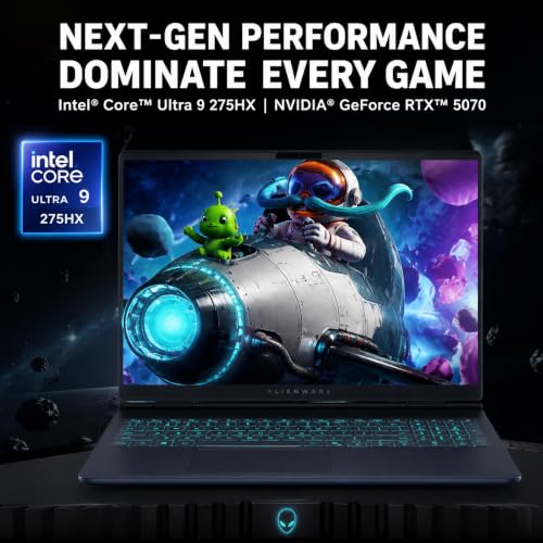 Image of Alienware 16X Aurora Gaming Laptop Intel Ultra 9 275HX RTX 5070 64GB + 4TB