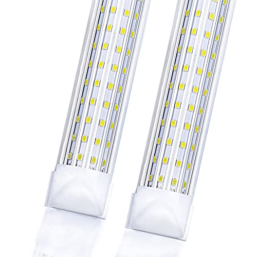 20-Pack, LED Shop Light, 4FT 75W 9000LM 6000K, Cold White, U Shape, Clear Cover, Hight Output, Linkable Shop Lights, T8 LED Tube Lights, LED Shop Lights for Garage 8 Foot with Plug (20PCS 4FT 6000K)