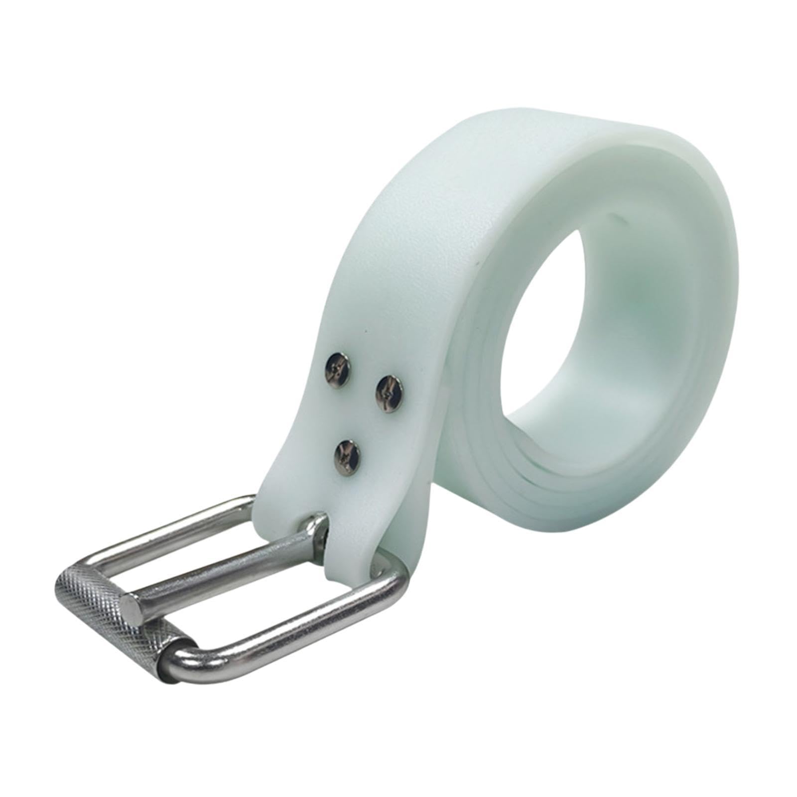 Oshhni Cinturón de lastre de Silicona Que en Oscuridad para Buceo, cinturón de lastre para esnórquel, Hebilla portátil versátil de liberación