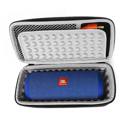 HOMOCONO Portable Eva Case Pouch for Speakers Shockproof and Storage Bag with Soft Lining Black and Grey Color