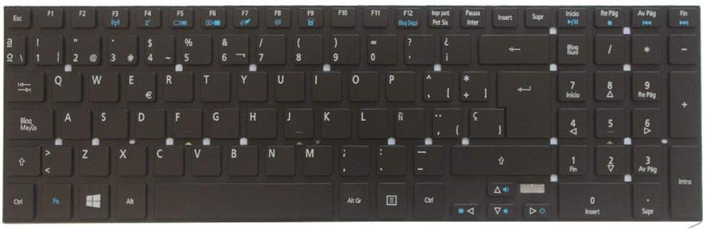 New Laptop Replacement Keyboard Fit Acer Aspire 5830G 5755G 5830T V3-551 V3-571 V3-731 V3-771 V3-772 V5-561 Spanish Layout Backlight