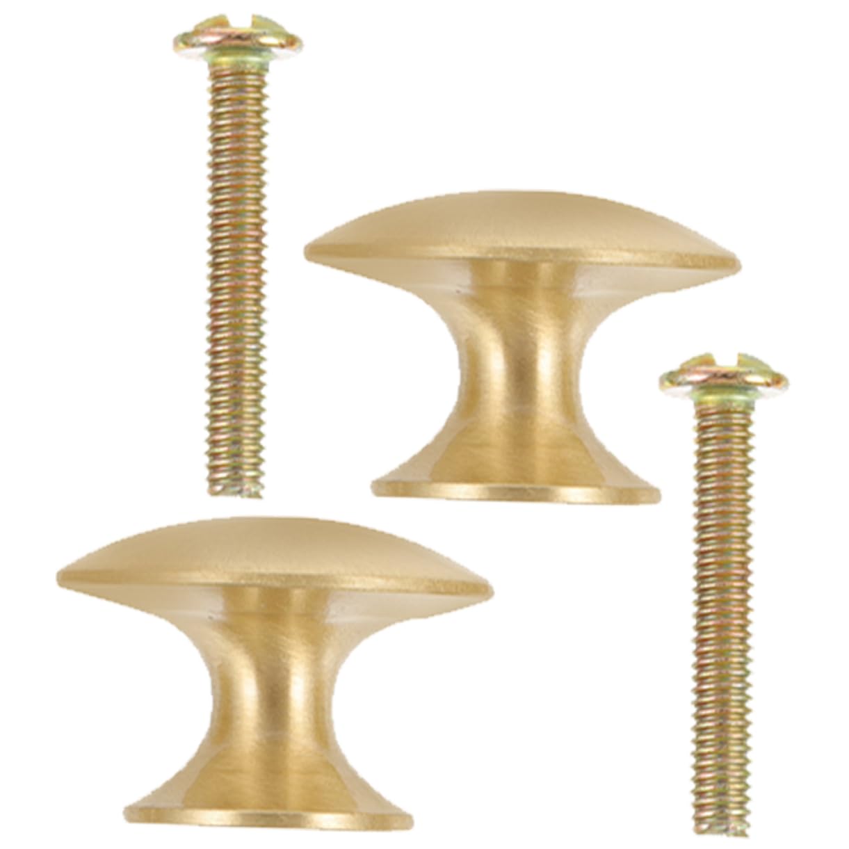 Hemobllo 5 Set Pomelli Circolari Per Mobili in Rame Pomelli Per Porte Di Armadietti Maniglie Lisce Vintage Da Usare 2 Pezzi*5
