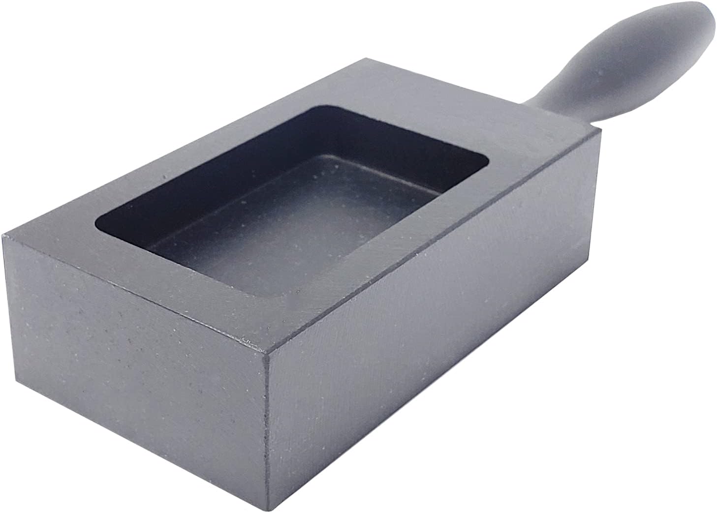 Ingot Mold Gray Cast Iron Ingot Mold Crucible for Melting Casting Refining (Size 3)