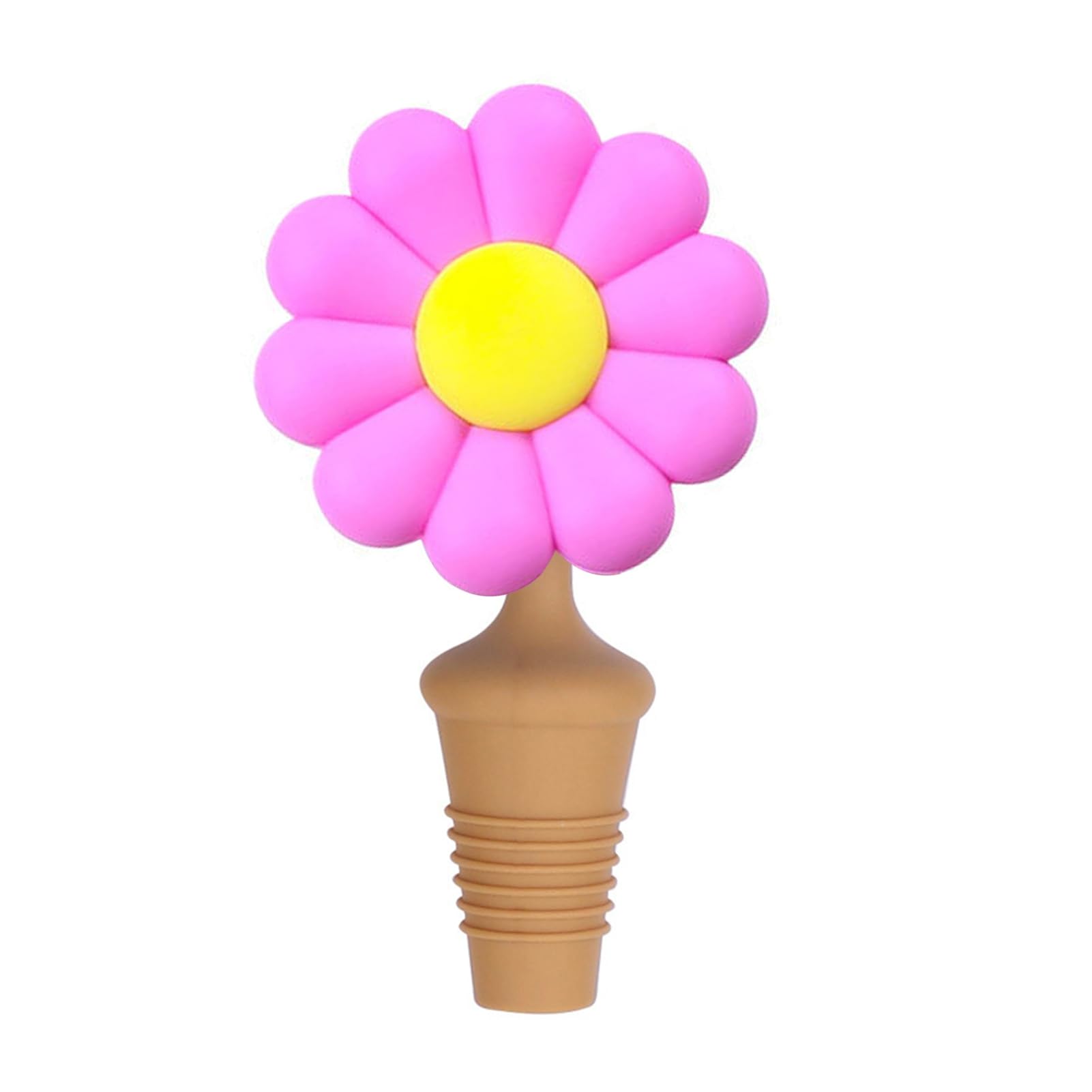 Sunflower Silicone Bottle Stopper, Creative Wine Seal for Home, Reusable Leakproof Cap for Beer Oil Bottle
