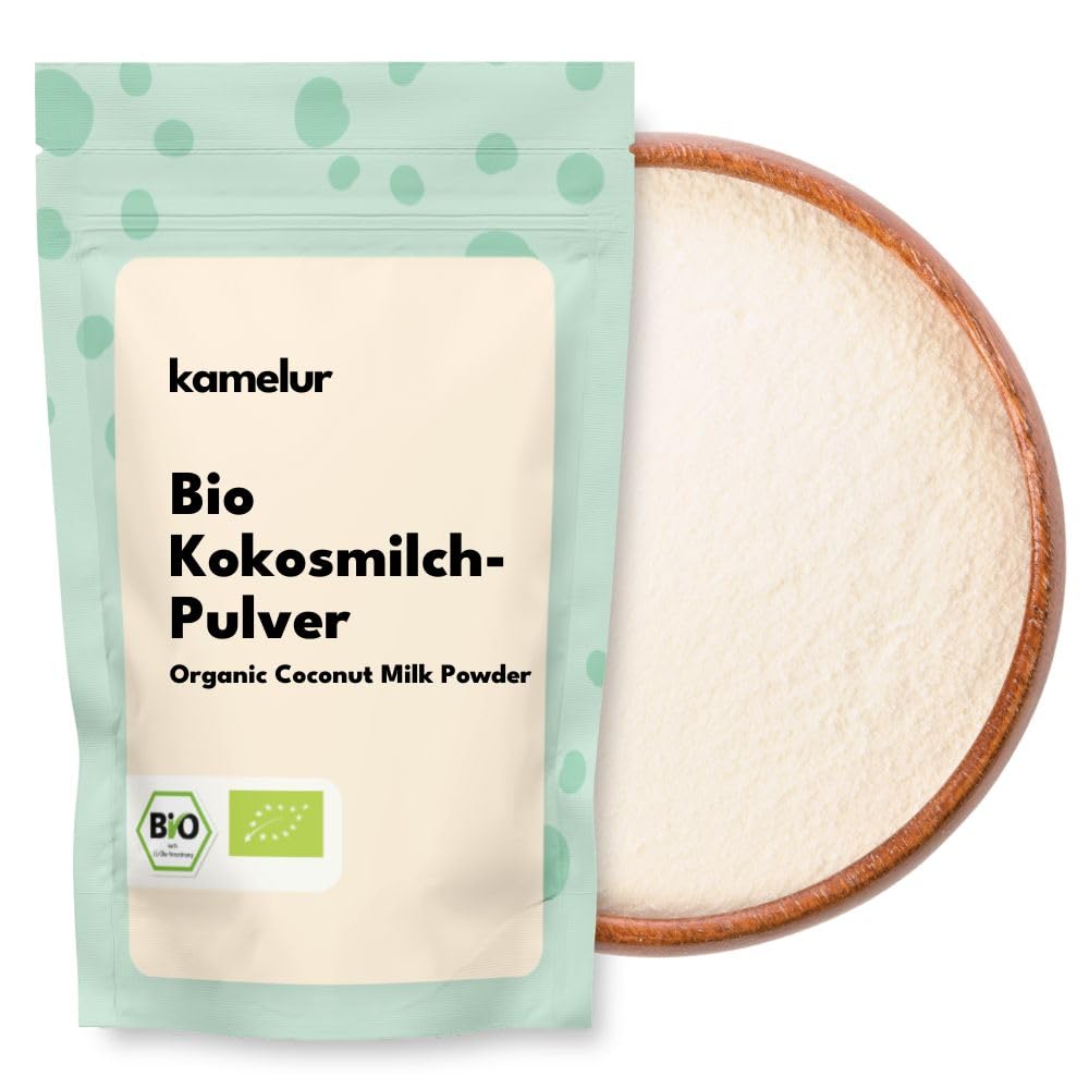 Kamelur Bio Kokosmilchpulver (500g) - BIO Kokosnussmilchpulver aus kontrolliert biologischem Anbau