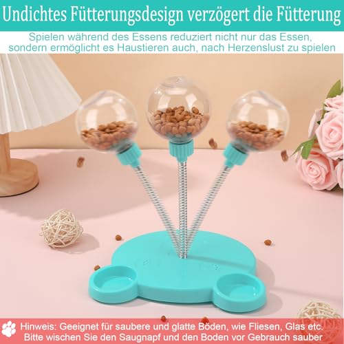 Partideal Interaktives Hundespielzeug, Wackelndes Hunde Leckerli Spielzeug, Snackball für Hunde Katzen, Futterautomat Spielzeug Futterball Slow Feeder Hund Feeder Ball