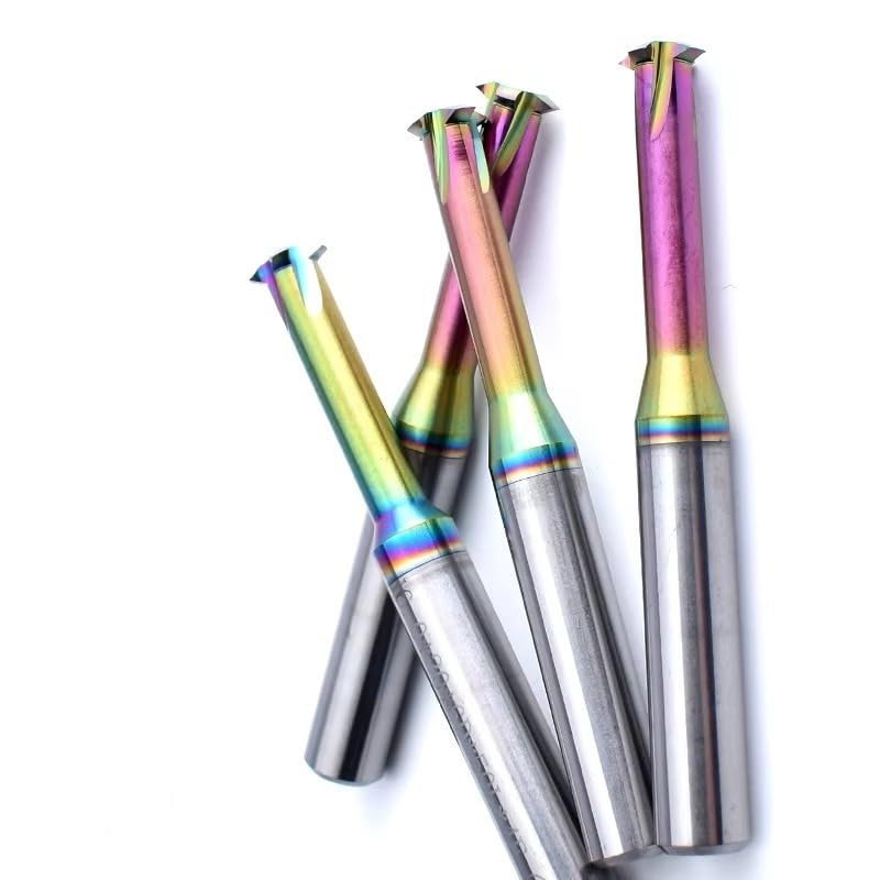 CNC Machine Solid Carbide Single Tooth Thread Milling M1 M1.6 M2 M3 M4 M5 M6 M8 M10 M12 M14 Mill Mills Cutter,M8X1.25XD6X50L