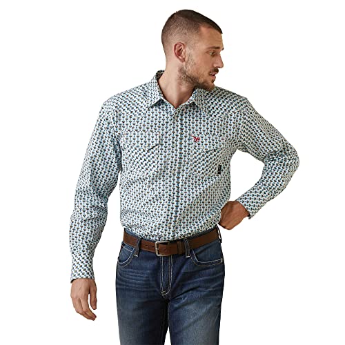 Chemise Ariat FR Dillinger coupe rétro en denim robuste et résistant pour homme