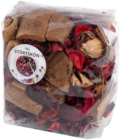 Ikea STORTSKON Scented Potpourri, Red & Brown, Berries - Set of 2 x 90g Bags
