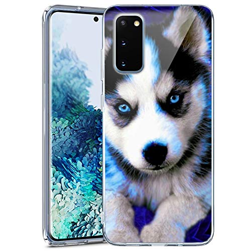 Samsung Galaxy S20 FE 5G Case Clear Litter Husky Samsung Galaxy S20 FE 5G Phone case Customized Design Pattern Soft Slim Samsung Galaxy S20 FE 5G Litter Husky case Ultra-thin flexible Litter Husky Cas
