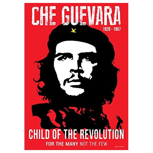 Revolutionary Póster Che Guevara Alta resolución Niño de la Revolución, Cubano, diplomático, A2 (16.54 X 23.39)