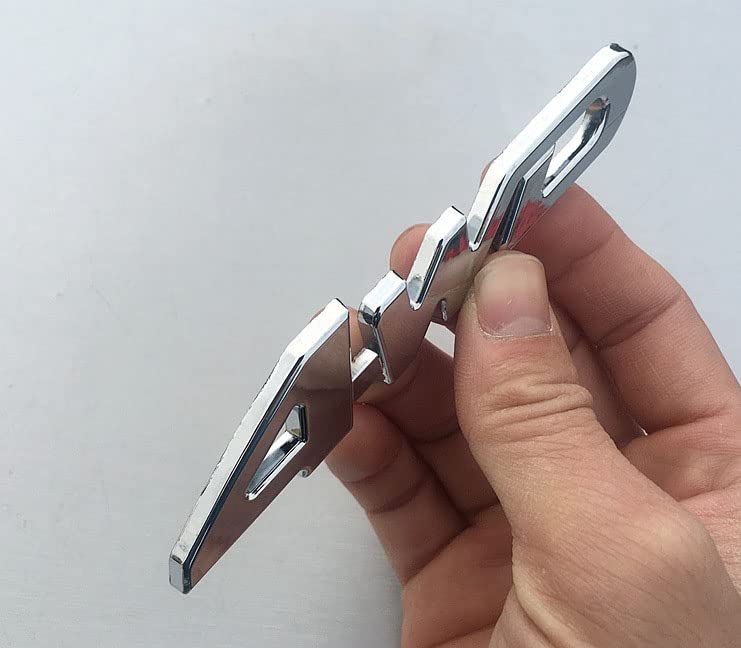 Image of 2 PCS NEW 3D Zinc Alloy Chrome 4WD Rear Chrome Emblem Logo Trunk LID (Silver)