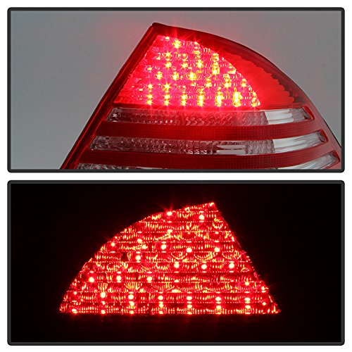 Xtune Euro Led Style Tail Light For Mercedes Benz S Class W220 00-05 - Red Clear #TOP5