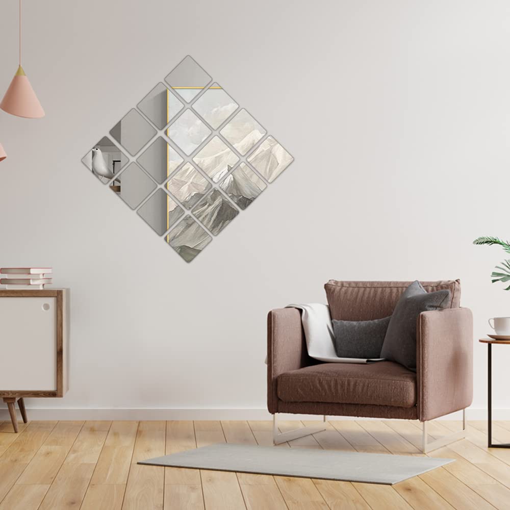12 Miroirs Hexagonaux Autocollants RHQFDM - Décoration Murale Salle De Bain, Salon, Chambre