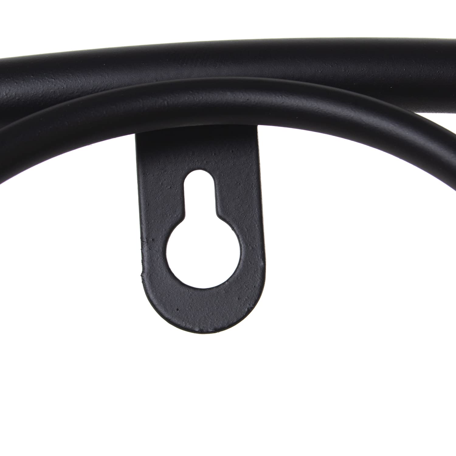 ESPEJO METAL NEGRO 85X6CM, INT: 41CM