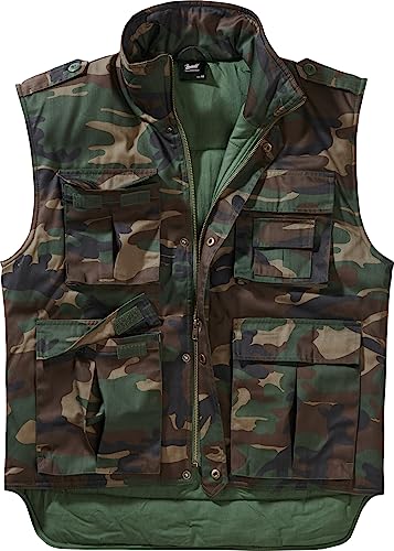 Individual Wear Men's Ranger Utility Vest, Woodland - XXL