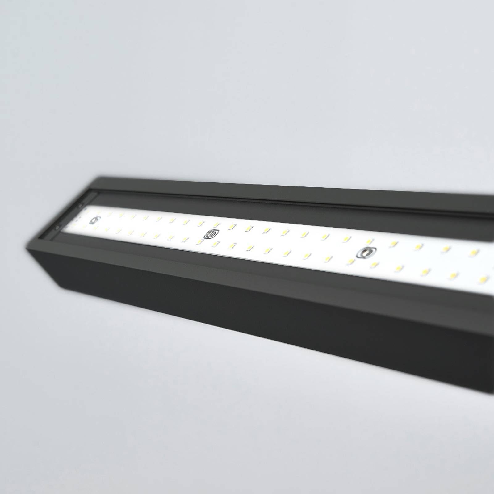 Arcchio LED Büro Stehlampe dimmbar, Bewegungsmelder Tageslichtsensor Bürolampe Up and Down 7200lm 4000K Standleuchte Deckenfluter Office