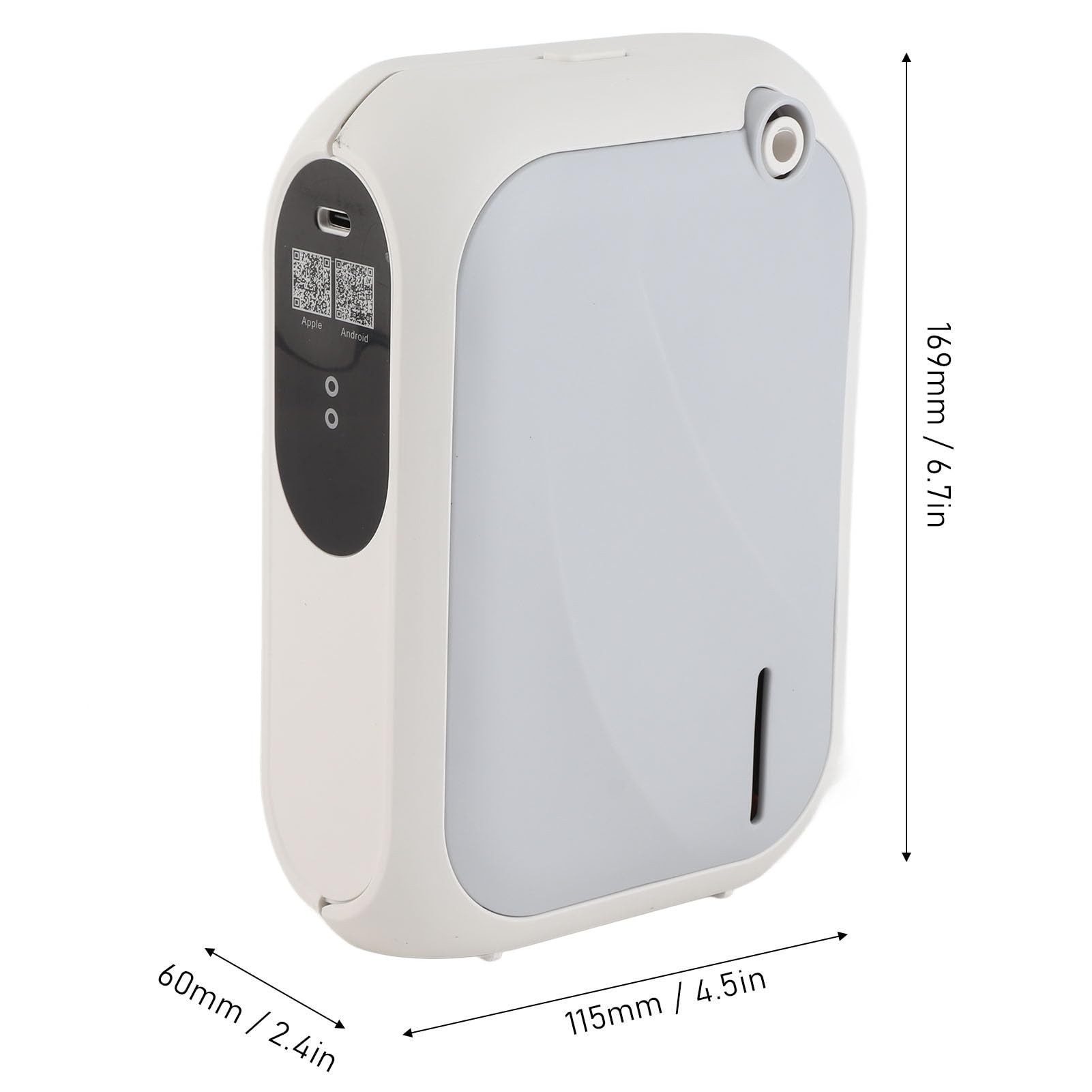 Cosiki Humidificador Compacto del del Difusor del Aire XS105 con el Temporizador para los PP Ligeros de los Hoteles y de Balnearios 140ml (Gray)