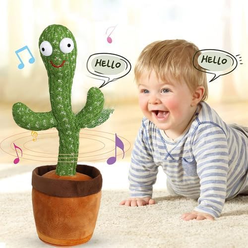 ZORBY Dancing Cactus Toy Talking Toys Kids Baby Repeat What You Say Voice Recording Plush Electronic Pets Children Home Decor Rechargeable LED Lights Fun Gift (B0CHN5QYLC) Amazon Price History, Amazon Price Tracker
