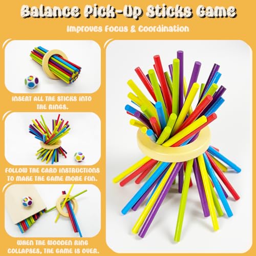 Juego Montessori 4 en 1 de madera para aprendizaje STEM miniatura 6