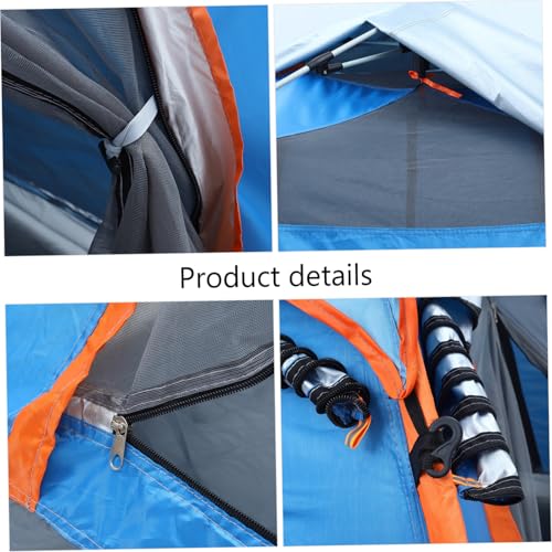 Carpa plegable de camping de tela Oxford espaciosa para 2 personas miniatura 3