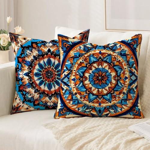 Housse coussin 65x65cm lot de 2 imperméable avec zip invisible - 3