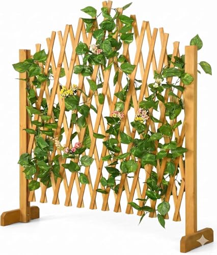 GARDEBRUK® Rankgitter Gartenzaun bis 200 cm ausziehbar faltbar...