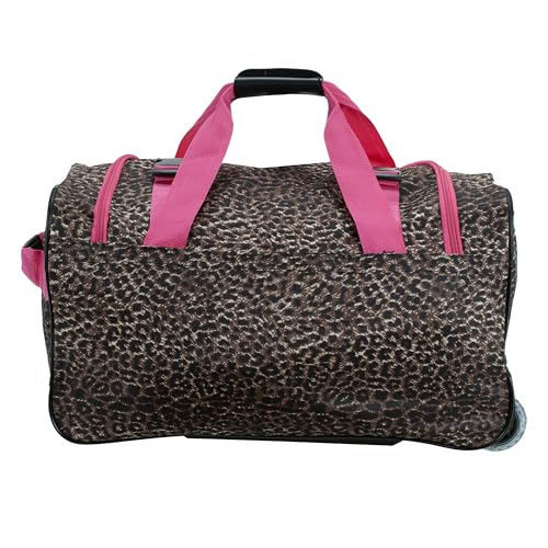 Image of Rockland Rolling Duffel Bag, Black, 22 inch