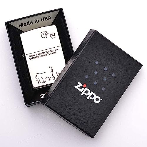 Encendedor Zippo Serie Gato Latón Windproof miniatura 4