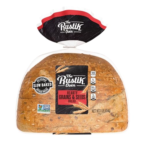 The Rustik Oven Hearty Grains & Seeds Bread, Bread Free From Artificial Colors and Flavors, 16 Oz...